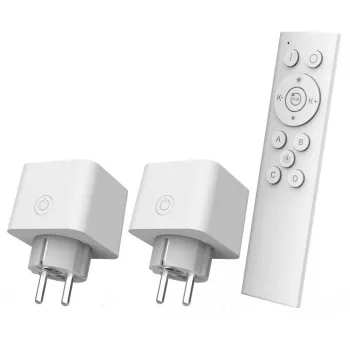 Kit de iniciação de tomadas inteligentes Wi-Fi TRUST 71399 — 2,4 GHz, branco, 0,25 kg