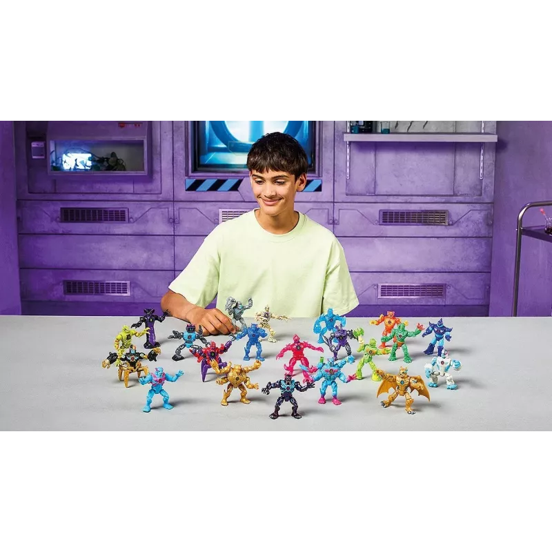 Conjunto de figuras Cobi Mr Beast Lab Hybrids — figuras de ação colecionáveis da Cobi