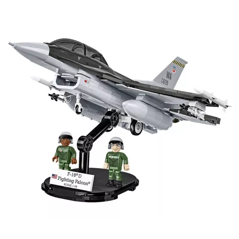 Conjunto de construção Cobi F-16D Fighting Falcon, 436 peças, escala não indicada
