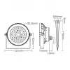 Candeeiro de jardim LED Synergy 21 9W RGB-WW com rádio e WiFi IP66 Zigbee+ (FUTC02ZR)