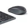 Conjunto de teclado e rato multi-dispositivo preto cinzento