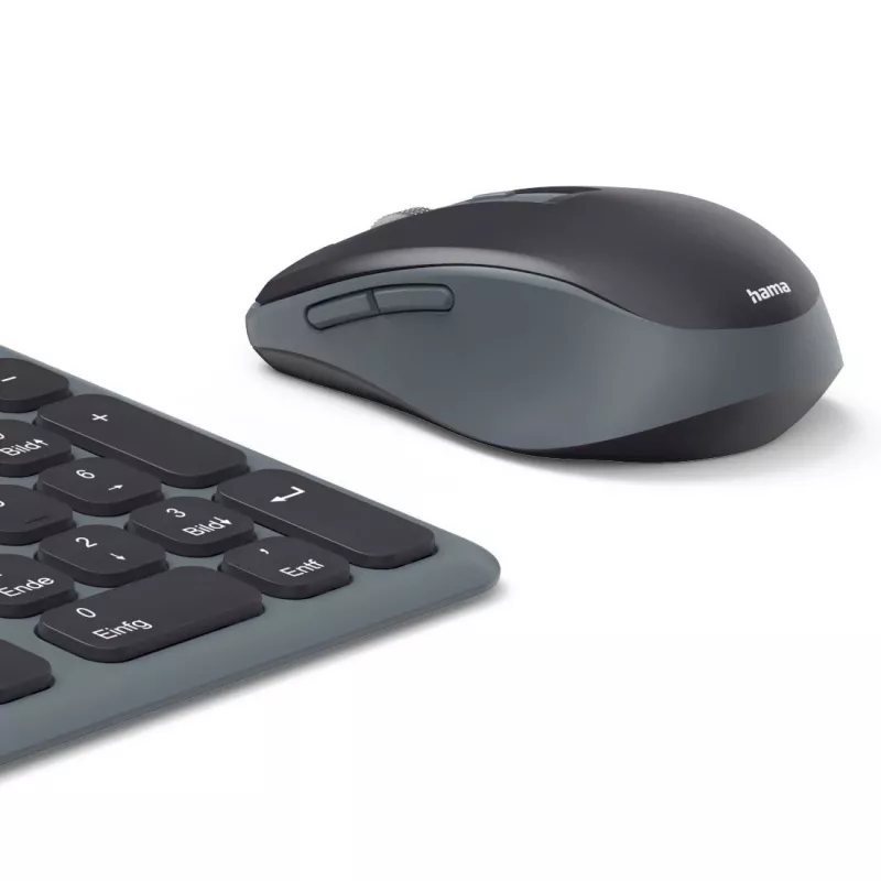 Conjunto de teclado e rato multi-dispositivo preto cinzento