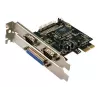 Placa de interface PCIe interna LOGILINK PC0033 com portas série e paralela, chipset NetMOS