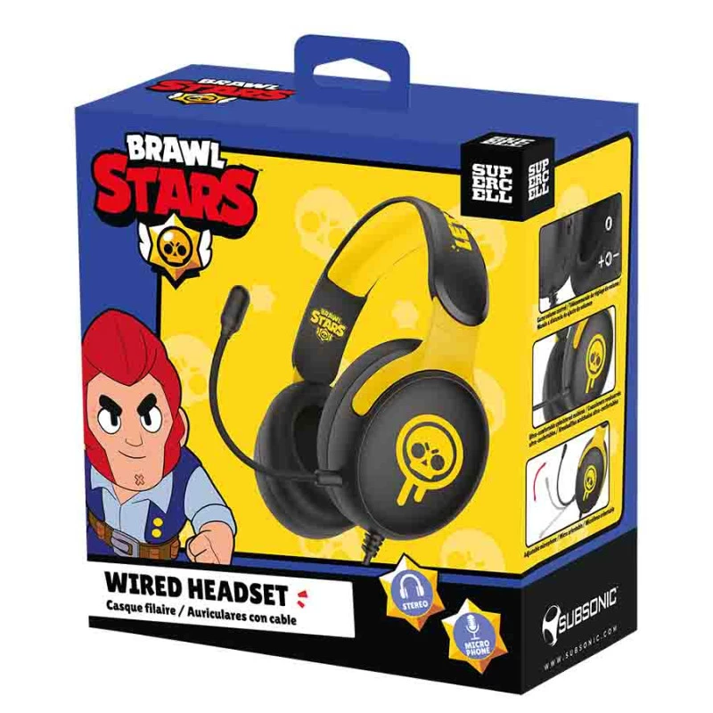 Headset de gaming Subsonic Brawl Stars Drippy Skull