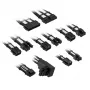 Conjunto de extensão de cabos Kolink Core Pro COREPRO-EK-12VT1-BWH — 12V motherboard GPU 2x6 pinos, preto jato/branco