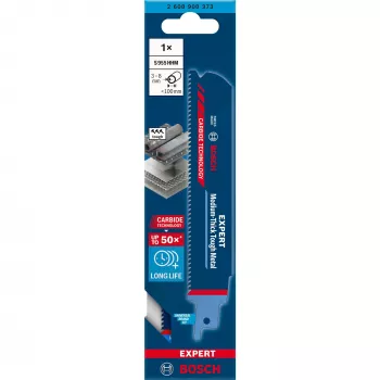 Bosch EXPERT ‘MEDIUM-THICK TOUGH METAL’ S 955 HHM lâmina de serra sabre aço carbono (HCS) 1 unid.
