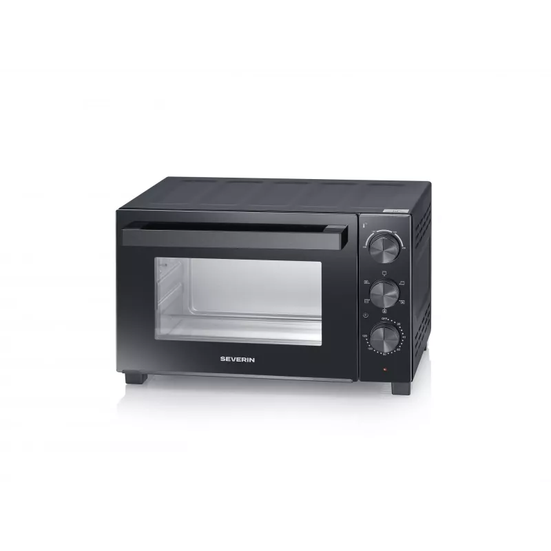 Mini-forno SEVERIN TO 2075 — capacidade de 30 l, 1600 W, independente, preto, função de grelhar