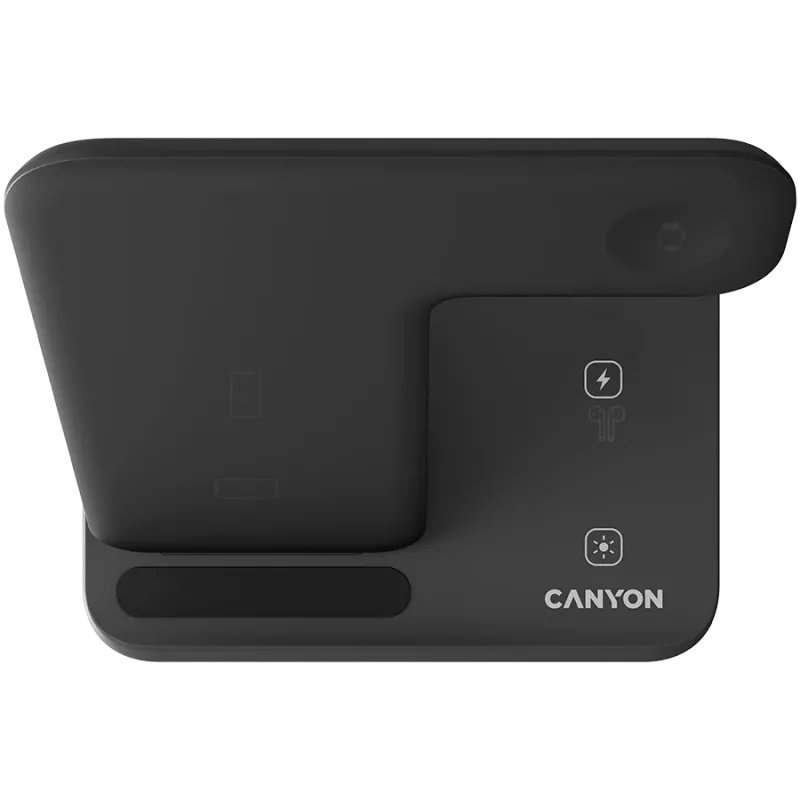 Carregador sem fios Canyon Dock 3em1 QI para Apple 15W preto retalho