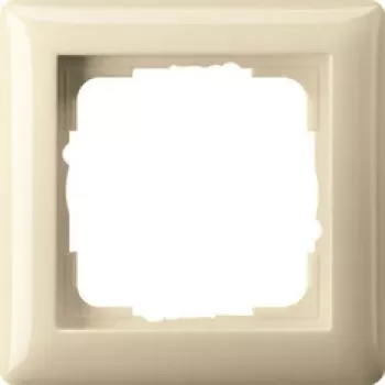 Moldura GIRA 1 módulo 021101 Standard 55 branco-creme 021101