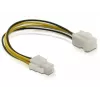 Cabo de alimentação ficha/conector fêmea P4 DeLOCK 82428 0,15 m