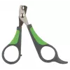Tesoura de cuidados para animais Trixie 6285, lâminas de aço inoxidável, pontas arredondadas, para destros, 80 mm, punho antiderrapante, várias cores
