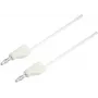 Cabo de teste VOLTCRAFT [ficha 4 mm - ficha 4 mm] 2 m branco MSB-300 (MSB-300-2-WS)