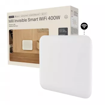Aquecedor de painel Mill PA400WIFI4 400W adequado para 4-6 m² branco IPX4