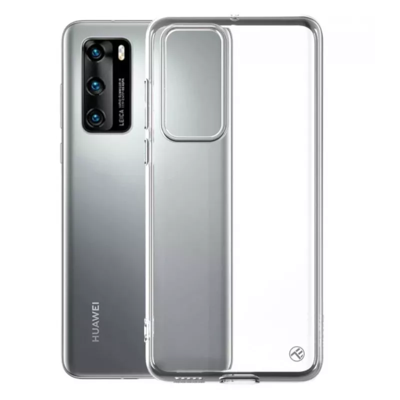Capa de silicone Tellur para Huawei P40, transparente