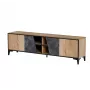 Móvel RTV Cama 4D OVO 180x38xH53 carvalho/betão