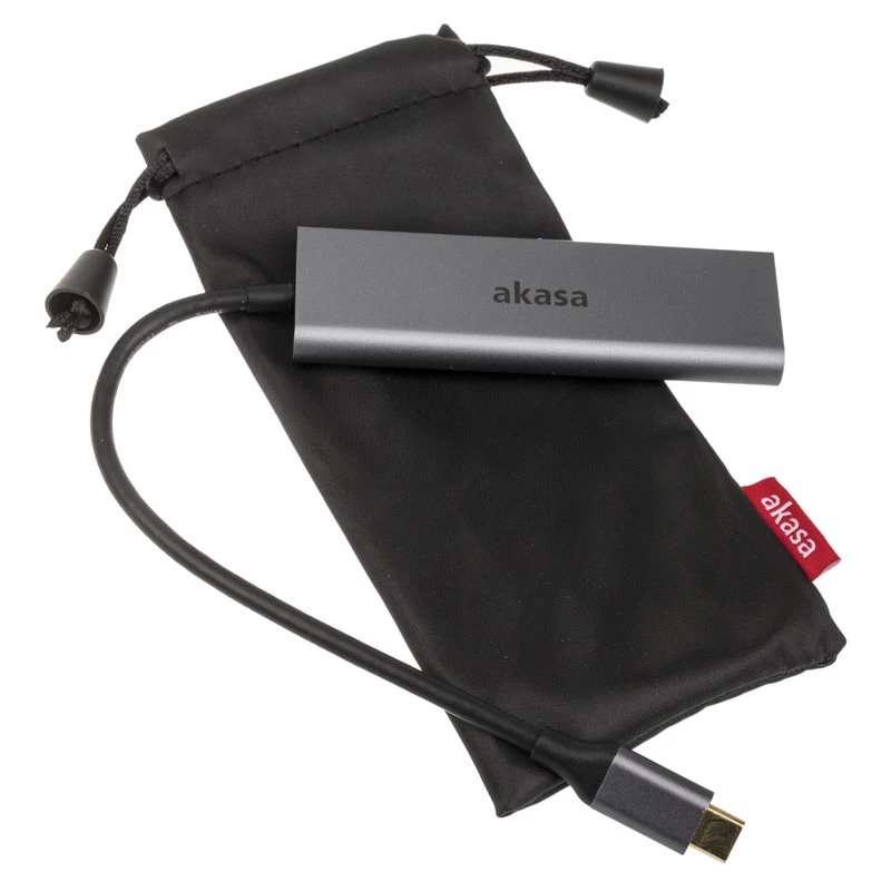 Hub USB Akasa USB Type-C 4 portas