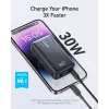 Powerbank Anker PowerCore 533 - 10000 mAh - 30 Watt - 3 A (USB-C 24 pinos) - preto (A1256G12)