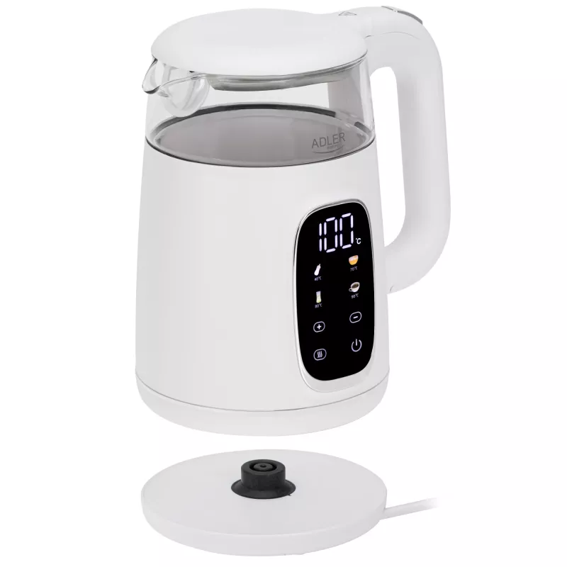 Chaleira elétrica ADLER AD 1305 branco/prateado