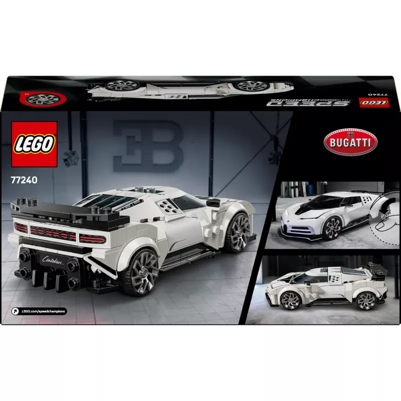Conjunto de brinquedo de construção LEGO Bugatti Centodieci Speed Champions 77240 – 291 peças, 1 minifigura, a partir dos 9 anos