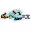 Conjunto LEGO Marvel Fuga dos Dez Anéis 76176 com minifiguras e veículos