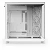 Caixa de PC NZXT H9 Flow Midi Tower branca – ATX/EATX/Micro ATX/Mini-ITX, 3x140mm à frente, 1x120mm atrás, 2x3,5 polegadas e 6x2,5 polegadas baías, vidro temperado