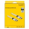 Cabo HDMI DeLOCK Ultra High Speed 48 Gbit/s 8K 60 Hz prateado 1 m