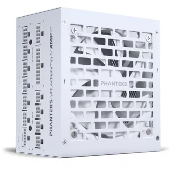 Fonte de alimentação PHANTEKS AMP GH 1200W 80 PLUS Platinum ATX 3.1 PCIe 5.1 — 1200 W, branco