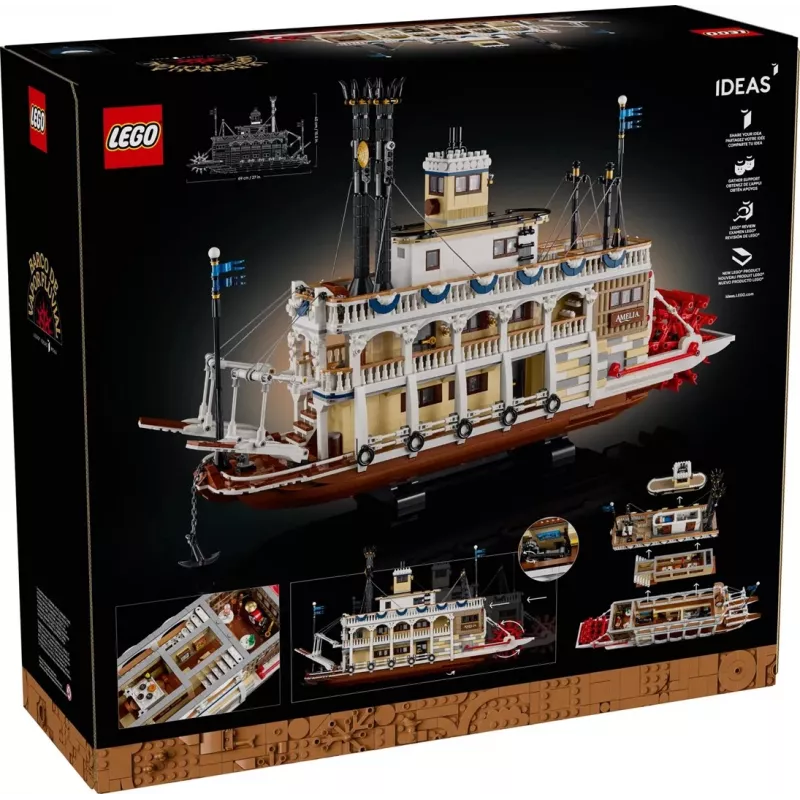 LEGO IDEAS 21356 Barco a Vapor do Rio