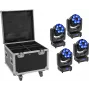 Aparelho de iluminação EUROLITE TMH-H240 Beam Wash Flower Effect 4x — luminária LED de efeitos, unidade compacta