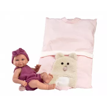 Boneca Llorens 40 cm Boneca bebé de corpo macio com características realistas para brincar e colecionar