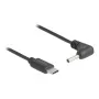 Cabo de alimentação DeLOCK 85393 preto 1,5 m USB-C 3,5 x 1,35 mm