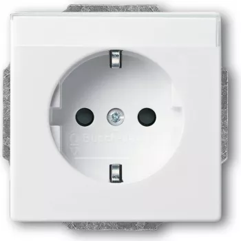 BUSCH JAEGER 2011-0-3727 - CEE 7/3 - 2P+E - branco - 250 V - 16 A - 45 mm