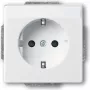 BUSCH JAEGER 2011-0-3727 - CEE 7/3 - 2P+E - branco - 250 V - 16 A - 45 mm
