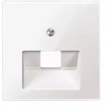 Placa de parede / tampa de interruptor Merten 296225, branco, termoplástico, uma peça