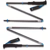 Bastões de caminhada Distance Z, equipamento de fitness cinzento, 1 par, 110 cm