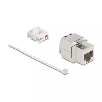 Adaptador de cabos DeLOCK 90683 RJ45 LSA prateado