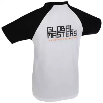 T-shirt Global Masters GM Logo - branco (M)