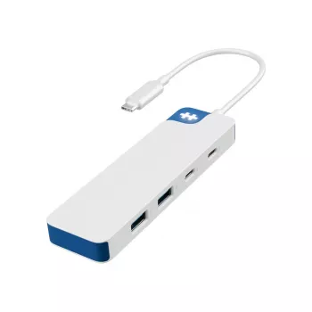 Hub USB-C HYPER HyperDrive Flex HD5200BUGL — 4 portas, azul