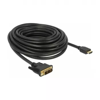 Adaptador de cabo de vídeo DeLOCK 85587 10 m HDMI Tipo A DVI-D Preto