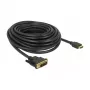 Adaptador de cabo de vídeo DeLOCK 85587 10 m HDMI Tipo A DVI-D Preto