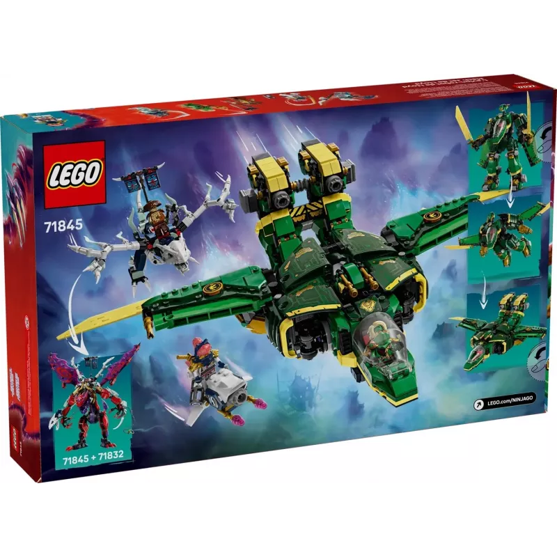 LEGO NINJAGO Conjunto 71845 Mech Jato do Lloyd — 1112 peças, 5 minifiguras, asas móveis, altura 240 mm