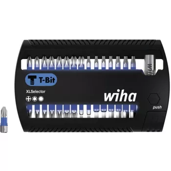 WIHA 41830 - Conjunto de bits XLSelector, 31 peças mistas, 25 mm, T-Bit (41830)
