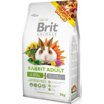 Brit Adult Complete ração seca para coelhos 3 kg – alimento completo para coelhos adultos, 14% proteína, 20% fibra bruta
