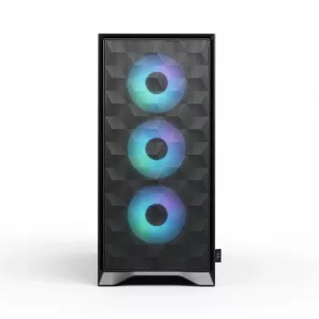Caixa de PC Midi-Tower Fractal Design Pop 2 Air preto Solid — suporte ATX, 3 ventoinhas frontais de 120 mm, baías para unidades de 2,5/3,5 inch, 215×481×462 mm