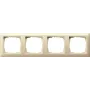 Moldura GIRA 4 módulos 021401 Standard 55 branco-creme 021401