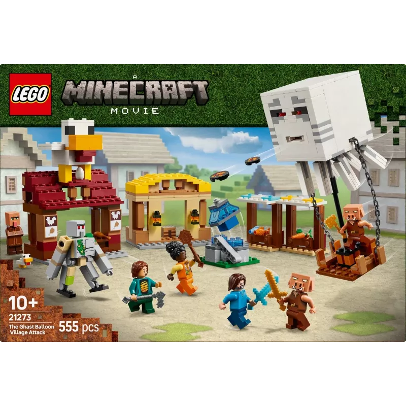 LEGO MINECRAFT 21273 O ataque do balão Ghast à aldeia