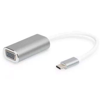 Adaptador VGA DIGITUS DA-70837 1080p FHD para USB 3.0 Type-C, alumínio