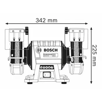 Rebarbadora de bancada FI 150/20 MM 350W GBG 35-15 BOSCH