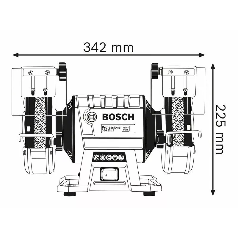 Rebarbadora de bancada FI 150/20 MM 350W GBG 35-15 BOSCH