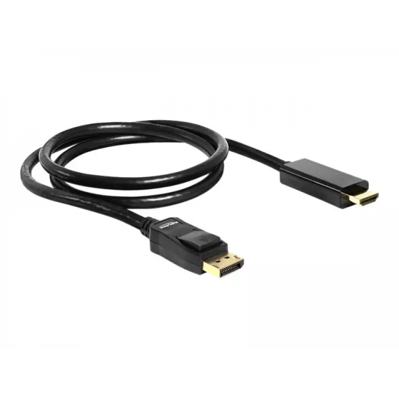 Cabo DisplayPort/HDMI DeLOCK 82586 1 m preto